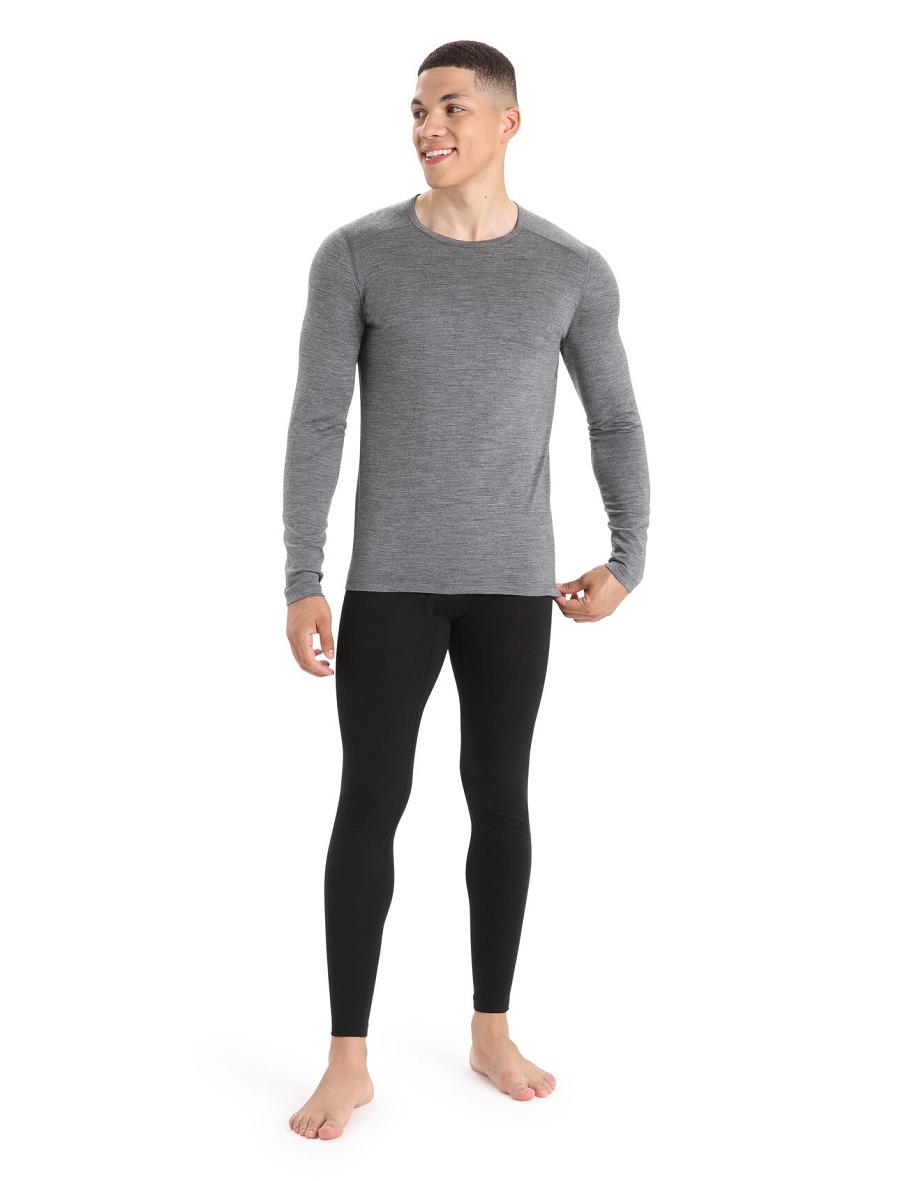 Icebreaker Merino 200 Oasis with Fly Miesten Leggingsit Mustat | FI 1134MQZA